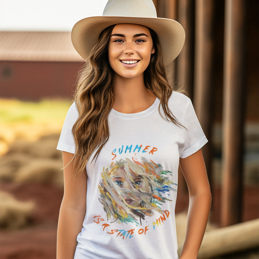 Summer is A State Of Mind Heavyweight Unisex Crewneck T-shirt