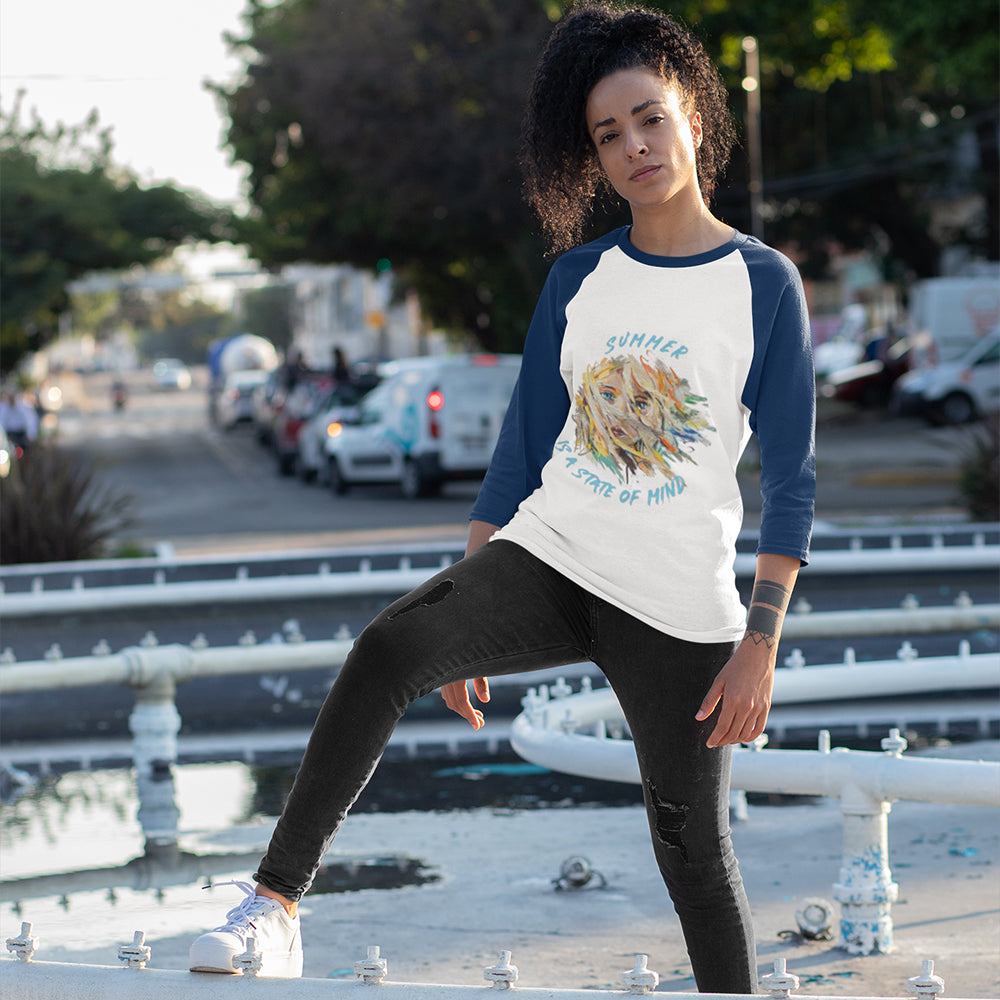 Unisex 3/4 Sleeve Raglan T-shirt