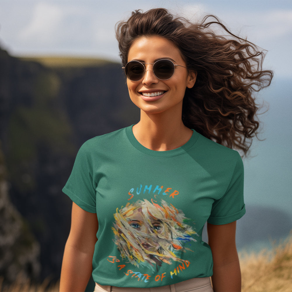 Summer is A State Of Mind Premium Unisex Crewneck T-shirt