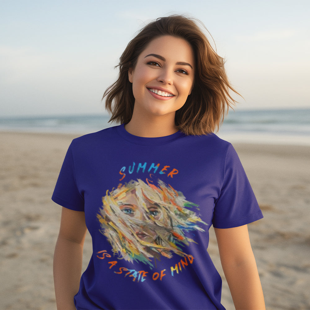 Summer is A State Of Mind Premium Unisex Crewneck T-shirt