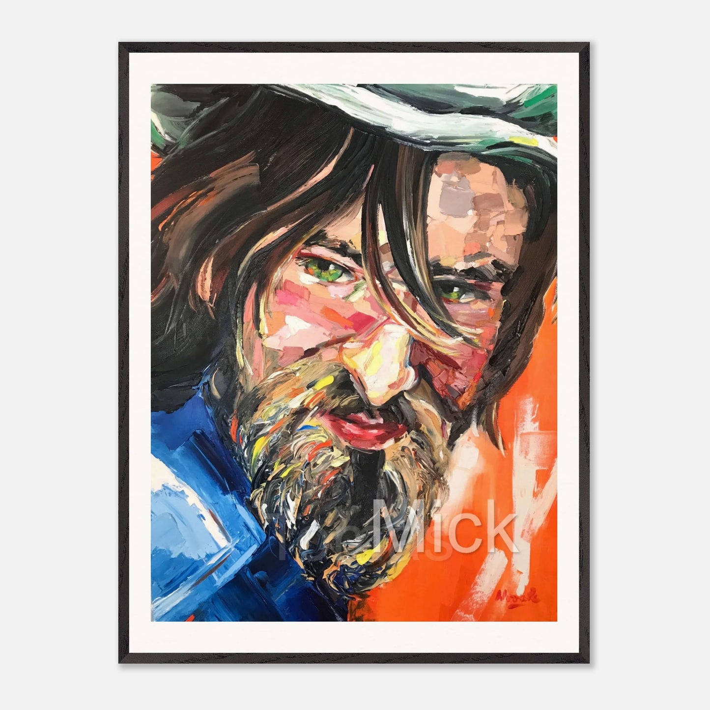 MICK Premium Wooden Framed Poster With Museum-Quality Matte Paper