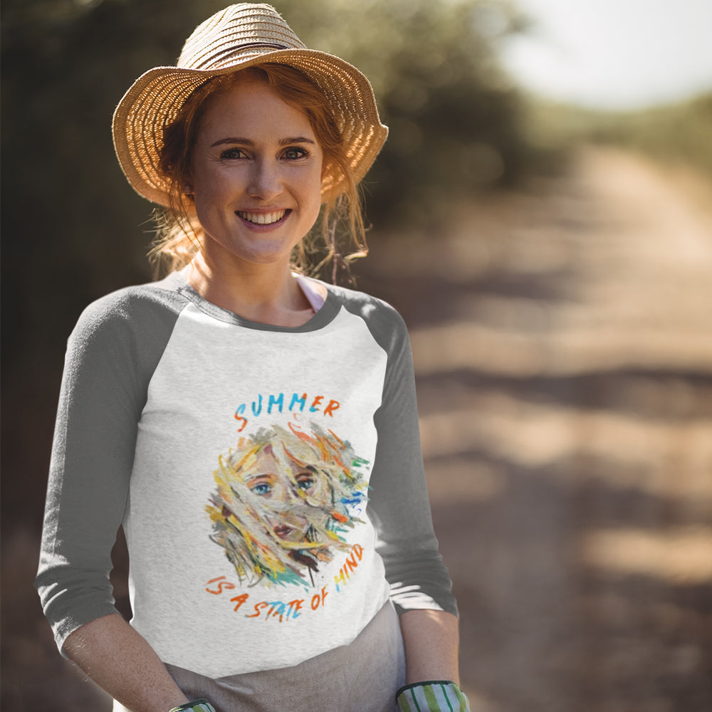 Unisex 3/4 Sleeve Raglan T-shirt