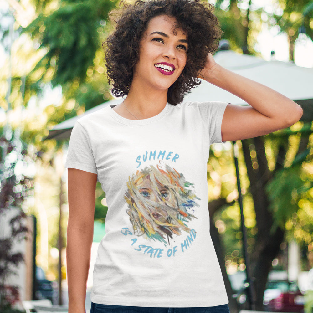 Summer is A State Of Mind Classic Womens Crewneck T-shirt