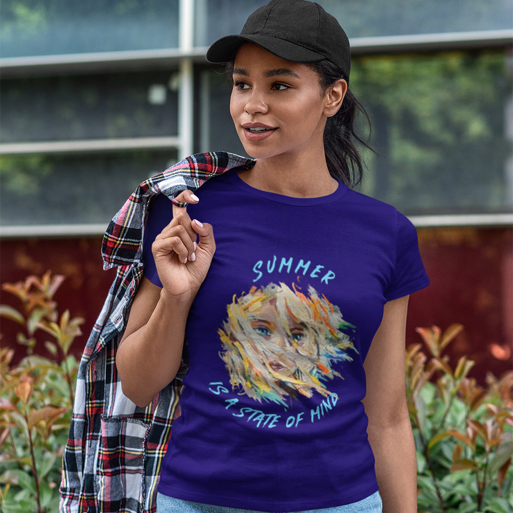 Summer is A State Of Mind Classic Womens Crewneck T-shirt