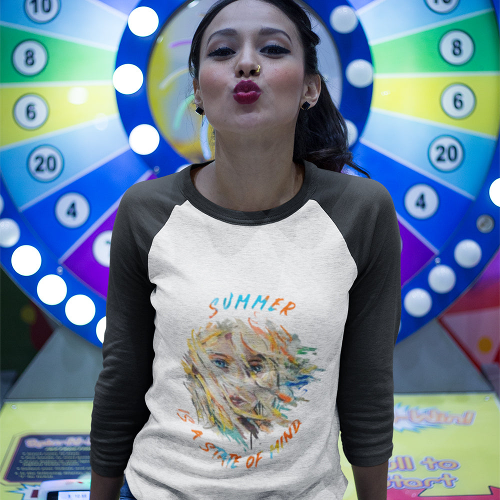 Unisex 3/4 Sleeve Raglan T-shirt