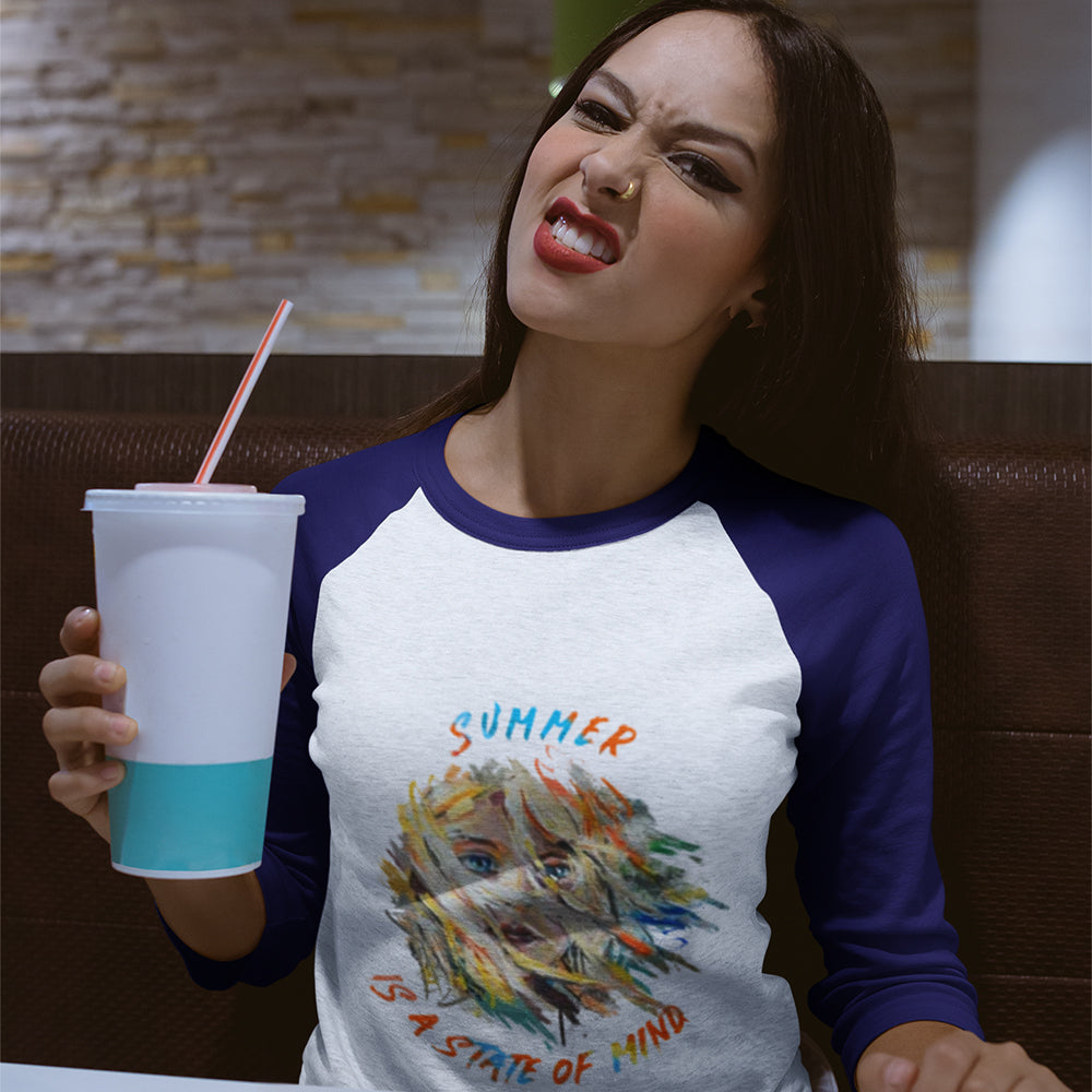 Unisex 3/4 Sleeve Raglan T-shirt