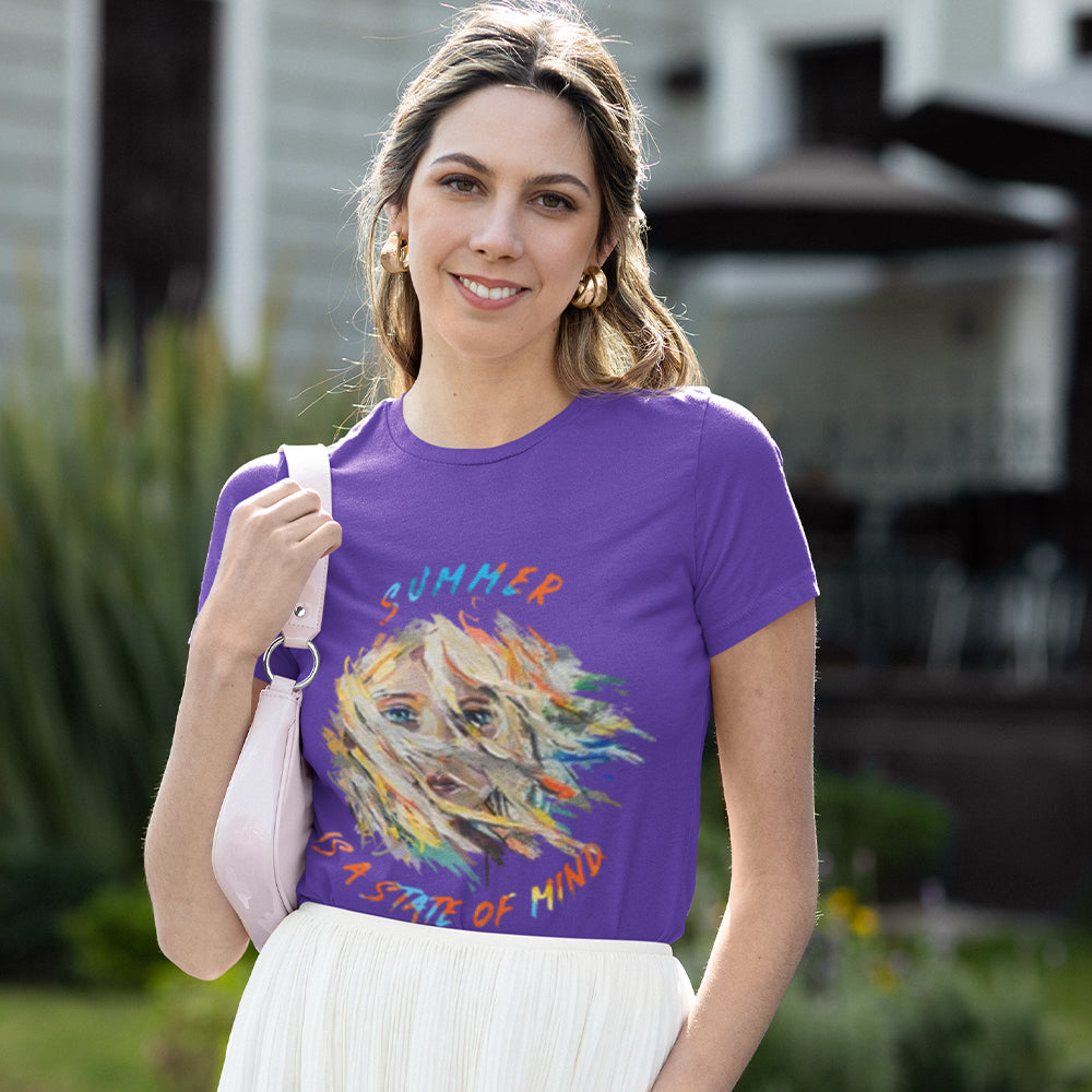 Summer is A State Of Mind Heavyweight Unisex Crewneck T-shirt
