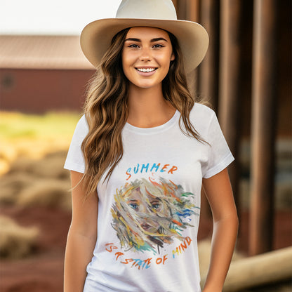 Summer is A State Of Mind Heavyweight Unisex Crewneck T-shirt