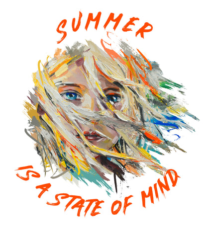 Summer is A State Of Mind Premium Unisex Crewneck T-shirt