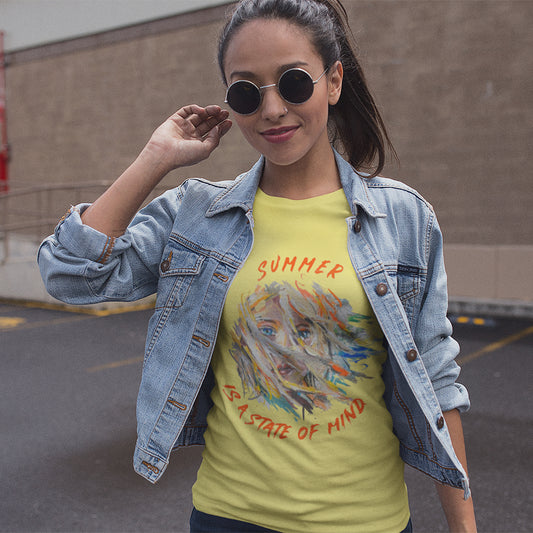 Summer is A State of Mind Premium Unisex Crewneck T-shirt
