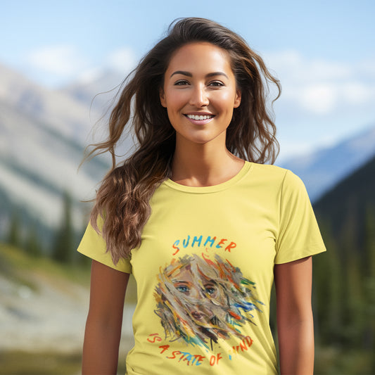 Summer is A State Of Mind Premium Unisex Crewneck T-shirt
