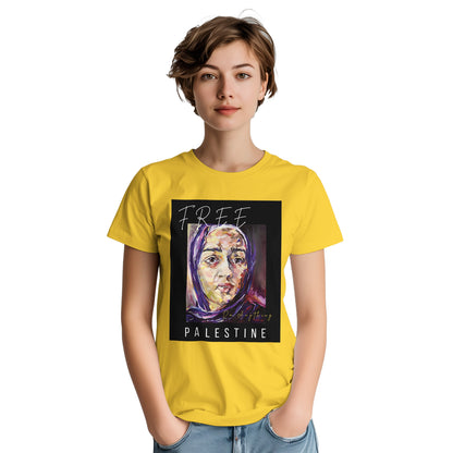 Free Palestine Abstract Art Heavyweight Unisex Crewneck T-shirt